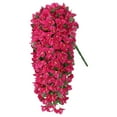 thumbnail image 2 of Bougainvillea Artificial Flowers for Outdoors 21.65in Faux Bougainvillea Hanging Flowers Fall Flowers Artificial for Decoration Faux Long Trailing Vines for Outdoor Planters Home Decor, Hot Pinkx1, 2 of 9