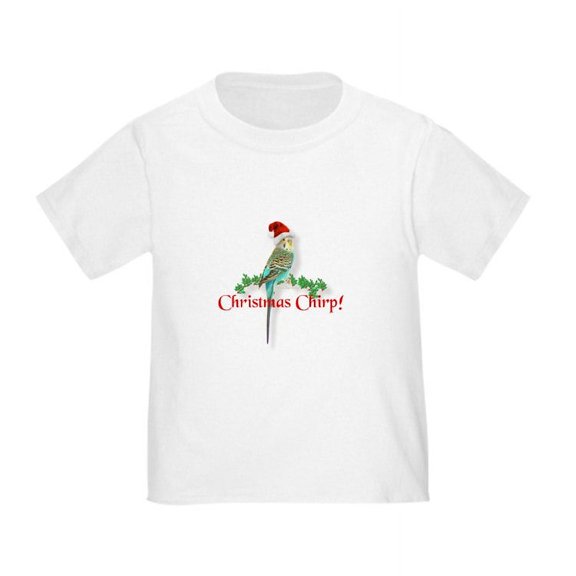CafePress - Christmas Budgie Toddler T Shirt - Cute Toddler T-Shirt, 100% Cotton