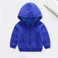 thumbnail image 4 of Uuwenda Baby Boys Jackets Simple Solid Color Hooded Hoodie Warm Thickened Zipper Up Casual Outwear With Pockets Pullover Loose Fit Lovely Winter Clothes, 4 of 4
