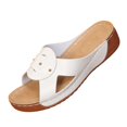 thumbnail image 2 of YOUYEDIAN Sandales Orthopédiques pour Femmes 2026 Été Robe à Bout Ouvert Chaussures avec Soutien de Voûte Plantaire Décontractées de Randonnée à Enfiler Pantoufles Antidérapantes (Blanc), 2 of 8