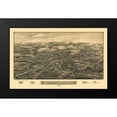 thumbnail image 2 of Burleigh 14x10 Black Modern Framed Museum Art Print Titled - Waterville New York - Burleigh 1885, 2 of 5