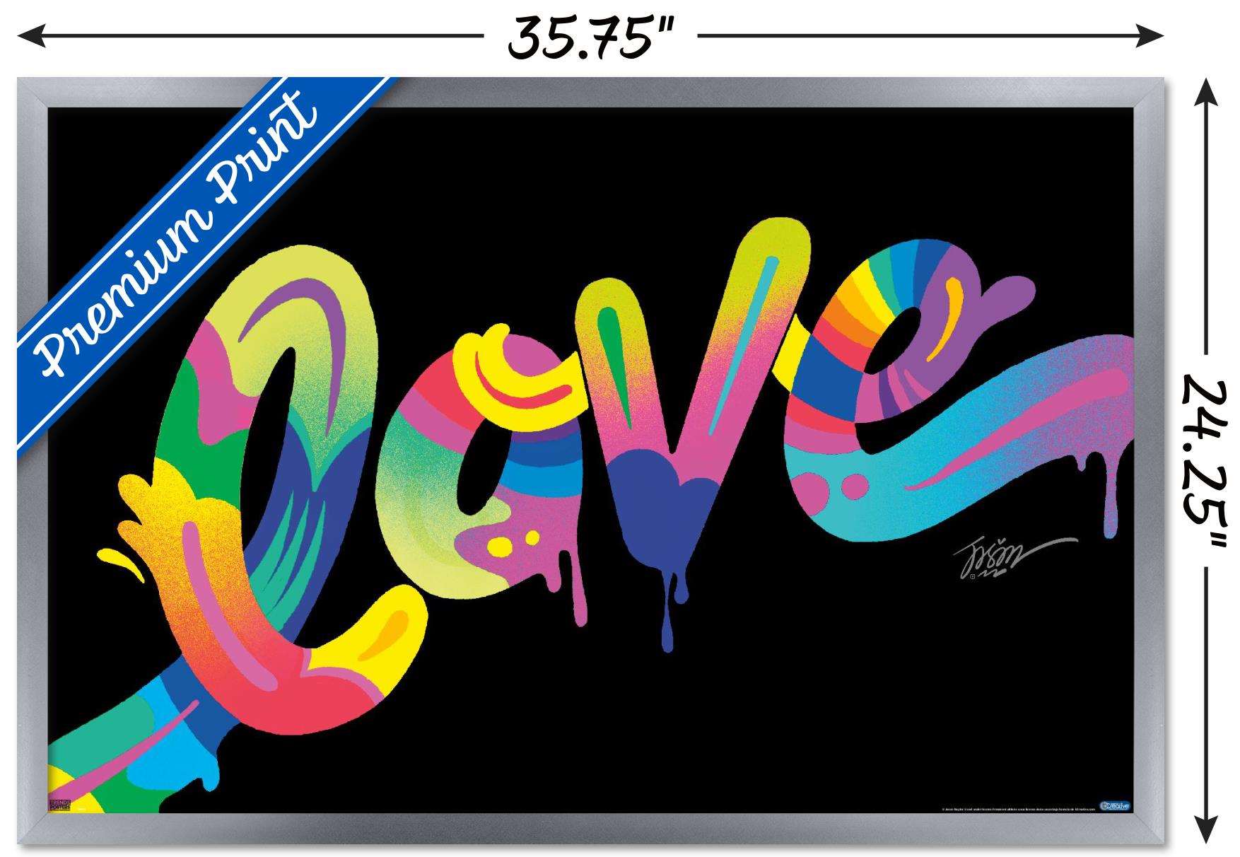 Jason Naylor - Love Wall Poster, 22.375" x 34", Framed