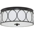 thumbnail image 2 of Capital Lighting 225131MB-683 Rylann - Three Light Flush Mount, Matte Black Finish with White Glass, 2 of 6