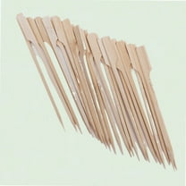 Bamboo Paddle Pick, 6 Inches, 100-Pack, Appetizer Skewers, Toothpicks for Fruits, Barbecue, Sandwiches, Snacks