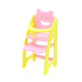 thumbnail image 2 of Milaget Chaise Haute de Maison de Poupée Modèle de Mobilier de Poupée Simulation Jeu d'Imitation Accessoires de Maison de Poupée 1/12 pour Déco de Maison de Poupée Accessoires Photo Rose Jaune, 2 of 9