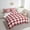 White Red, variant on Erosebridal Geometric Plaid Bedding Sets Twin Size,Pink White Comforter Sets with Sheets,Buffalo Grid Bed in a Bag Twin size,Lightweight Abstract Room Decor,7pcs
