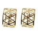 thumbnail image 1 of 12 Uds Anillos de Servilleta Huecos Geométricos Dorados Soporte de Servilleta, 1 of 5