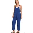 thumbnail image 2 of Zenana Women’s Spaghetti Strap Pocketed Cotton Jumpsuit – Loose Fit, Lightweight & Effortlessly Chic, 2 of 5