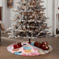 thumbnail image 4 of Sikiie Cupcakes and Donuts Nativity Christmas Tree Skirt, Jesus Christian Winter Holiday Tree Mat Decoration(30-48IN)36", 4 of 6