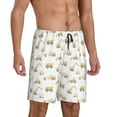 thumbnail image 2 of Gaeub Dump Truck Printed Men's Short Pajama Pants, Lightweight Lounge & Sleep Bottoms Keep You Cool - X-Large, 2 of 9