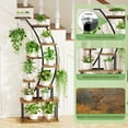 thumbnail image 4 of 63" Tall Plant Stand Indoor with Grow Lights,Large Corner Display Shelf, 4 of 6