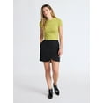 thumbnail image 2 of Scoop Women’s New Scubaknit Tulip Hem Mini Skirt, Sizes XS-XXL, 2 of 5