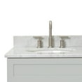 thumbnail image 4 of Ariel Hamlet 43 In. Left Offset Rectangle Sink Vanity With 0.75 In. Carrara White Countertop In Grey, 4 of 11