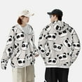thumbnail image 5 of Picia Cute Panda Women's Men's UPF 50+ Sun Protection Hoodie Shirt Long Sleeve SPF Fishing Outdoor UV Hiking Lightweight Shirts-Small, 5 of 9