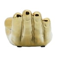 thumbnail image 6 of Modern Decorative Hand Sculpture - Ceramic Ornament for Home & Office Decor - Stylish Accent for Bedroom, Living Room - 4" Gold, 6 of 8