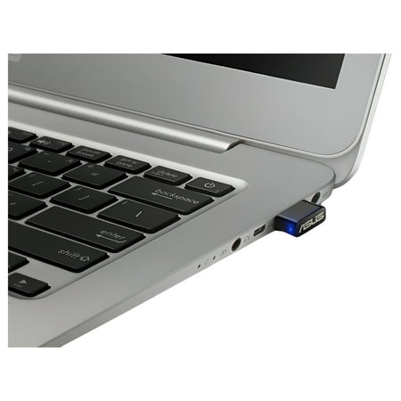 ASUS - Dual-Band AC1200 USB Network Adapter - Black