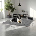 thumbnail image 2 of Waterproof Dog Blanket, Sherpa Fleece Pet Throw Blanket for Medium Small Dogs, Cats, 60 x 50 Inches, Reversible Couch Cover Protector, Machine Washable, Gray, 2 of 5
