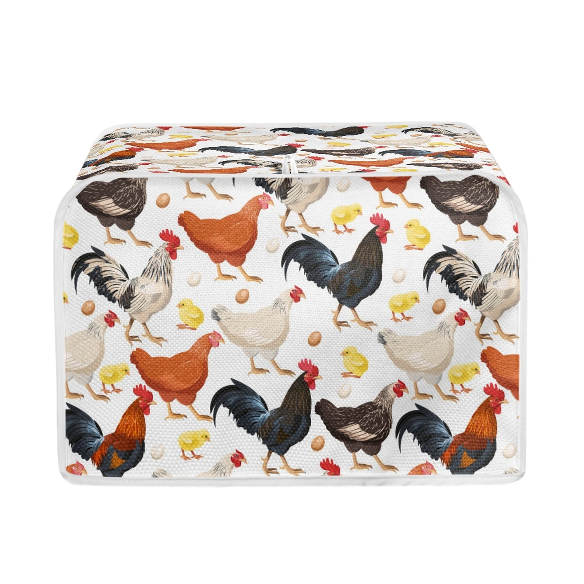 Upetstory Chicken Rooster Air Fryer Cover Dust Cover Red Kicthen Appliance  Cover Countertop Oven Cover Airfryer Covers with Storage Pocket and Handle