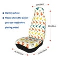 thumbnail image 4 of Sikiie Colorful Squirrel Car Seat Protector 2 Pack Car Seat Cushion Mat, Car Seat Covers for SUV, Truck, Van, 4 of 7