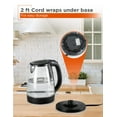 thumbnail image 2 of COMMERCIAL CHEF 1.7L Cordless Glass Kettle, 2 of 4