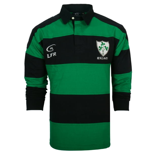 Malham Ireland Cotton Long Sleeve Irish Rugby Shirt for Men Walmart