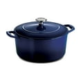 thumbnail image 4 of Tramontina Bestow 5.5-Quart Enameled Cast Iron Round Dutch Oven with Lid, Gradated Cobalt, Oven-Safe, 4 of 5