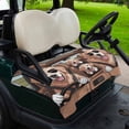 thumbnail image 2 of Golf Cart Seat Covers for 2 Seater, Funny Dog Printed Soft Microfiber Cart Seat Towel Blanket, Cartoon Diving Dog Cute Absorbent Breathable Non Slip Bench Seats Protector for Golf Course 51"x31", 2 of 9
