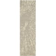 thumbnail image 2 of SAFAVIEH Bella Ethelyn Abstract Sunburst Wool Runner Rug, Winter Taupe, 2'3" x 12', 2 of 6