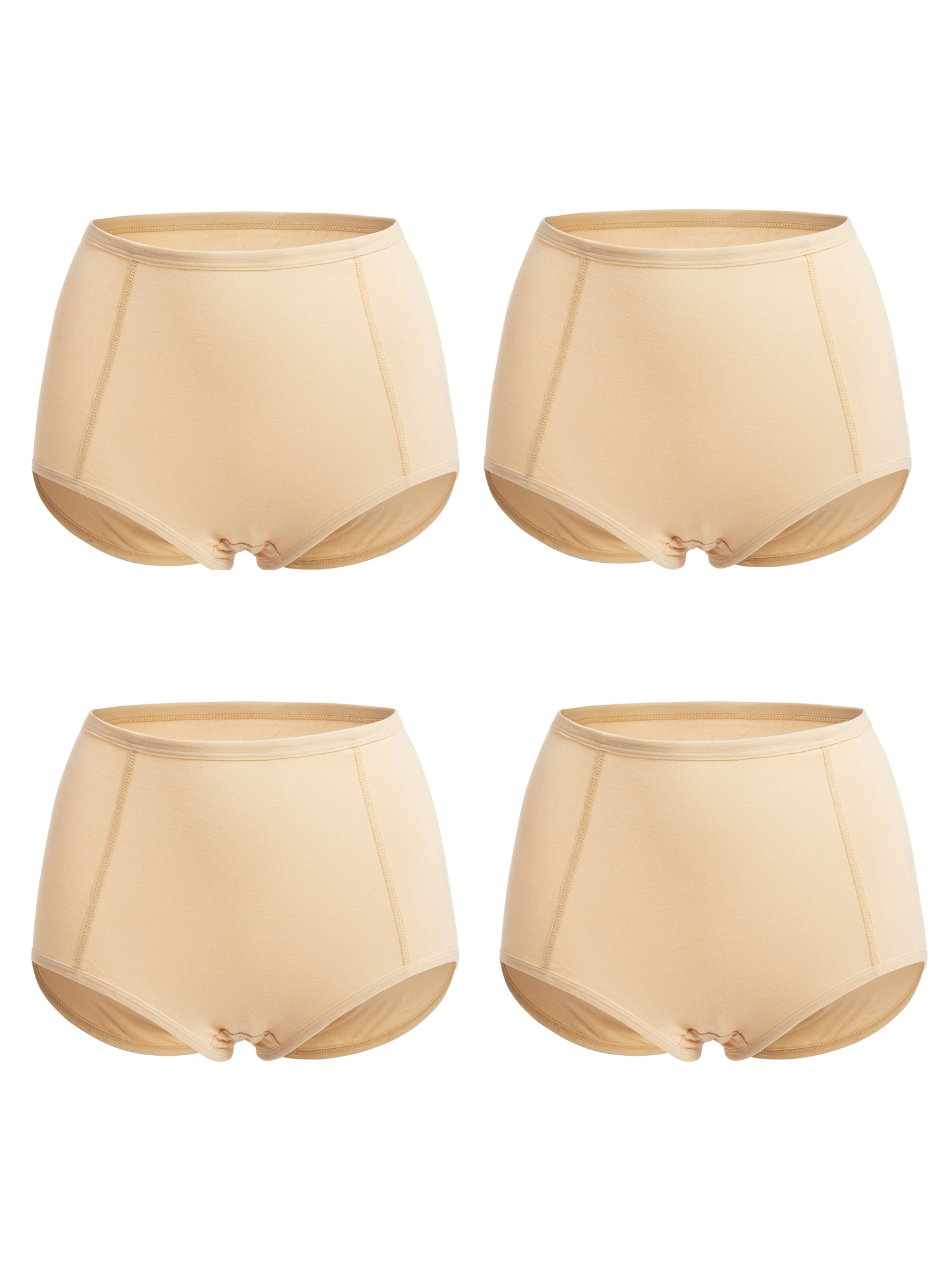 4 Pack of Underwear for Women's Cotton Underwear Full Coverage High Waist Brief Panty - Walmart.com