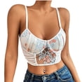 thumbnail image 1 of Blusa superior de lencería delgada de encaje con tirantes de color sólido sin mangas a la moda para mujer Fridja nalpqowj37738, 1 of 9
