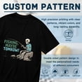 thumbnail image 5 of T Shirt for Men, Fishing, Maybe Tomorrow, Skull Fisherman Print 1, Vintage Graphic Tees Men, 23931521,L, 5 of 8