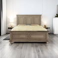 thumbnail image 6 of Pinewood Vintage Queen Bed with Headboard and Footboard, Traditional Town and Country Style Queen Size Platform Bed, 6 of 6