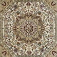 thumbnail image 7 of Masada Rugs Traditional Octagon Area Rug Design Bellagio 401 Ivory (4 Feet x 4 Feet), 7 of 7