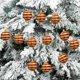 thumbnail image 5 of Eoozwa 12 Pcs Christmas Ball Ornament Glittering Hanging Xmas Balls for Tree Ornament Set Christmas Candy Cane Decorations Mini Glass Ornaments, 5 of 5