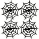thumbnail image 1 of 4 piezas de servilleteros creativos en forma de telaraña de Halloween, 1 of 5