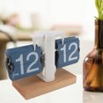 thumbnail image 3 of Vintage Design Auto Flip Clock Desk Clock with Exquisite , Stable Placement Knob Time Adjustment and Rear Battery Compartment, 3 of 7