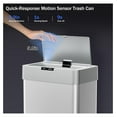 thumbnail image 3 of 21.1 Gallon Touchless Trash Can, 80L Stainless Steel Sensor Bin, Automatic Garbage Can with Soft Close Lid & Bag Holder for Kitchen, Office, RV, 3 of 9