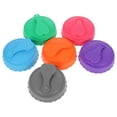 thumbnail image 2 of 6 tapas de silicona reutilizables para latas de refrescos y bebidas energéticas, a prueba de fugas y derrames, lavables para jugos y cervezas., 2 of 6