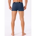 thumbnail image 3 of DARING DIVA Men's Lightweight Short Leg Stretch Boxer Briefs 36 Navy Blue, 3 of 6