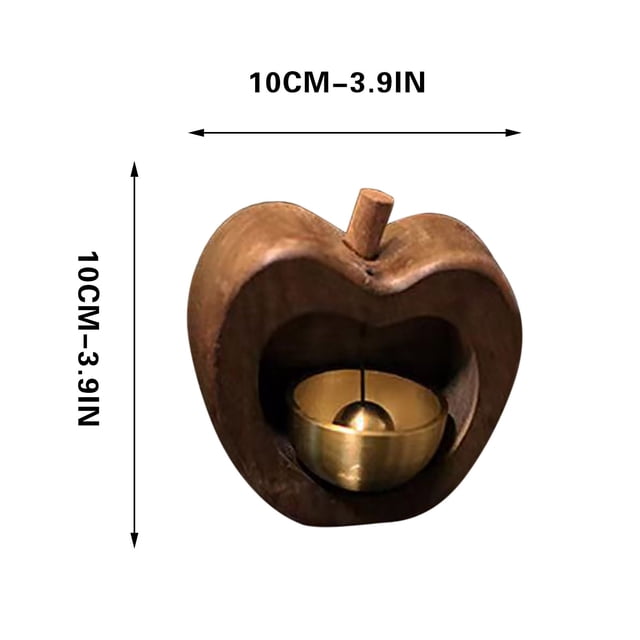 Campanas de Viento de Cobre, Campana de Aspiración Magnética Y Campana de Viento para Puertas de Metal, 9.5x6cm, Campana Decorativa de Madera Y Cobre, Campanas de Viento Únicas