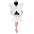 thumbnail image 3 of Encantadoras niñas mariposa hada alas de ángel varita diadema conjuntos fiesta disfraces trajes Blanco Soledad Traje de fiesta de las niñas de los niños, 3 of 7