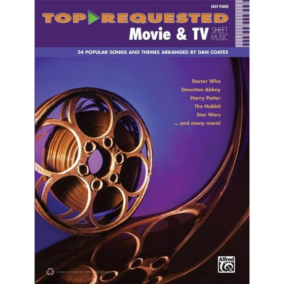 Pre-Owned Top-Requested Movie & TV Sheet Music: Easy Piano (Top-Requested Sheet Music), 9780739099001, 0739099000, Paperback,