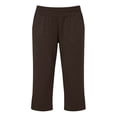 thumbnail image 7 of Abomasnwo Women's Capri Pants High Waisted Stretchy Cropped Pants Lounge Straight Leg Side Split Yoga Pants with Pockets, 7 of 7