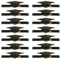 36 Pcs Doctor Paper Hat Grad Hats Graduation for Kids Dice Child Black