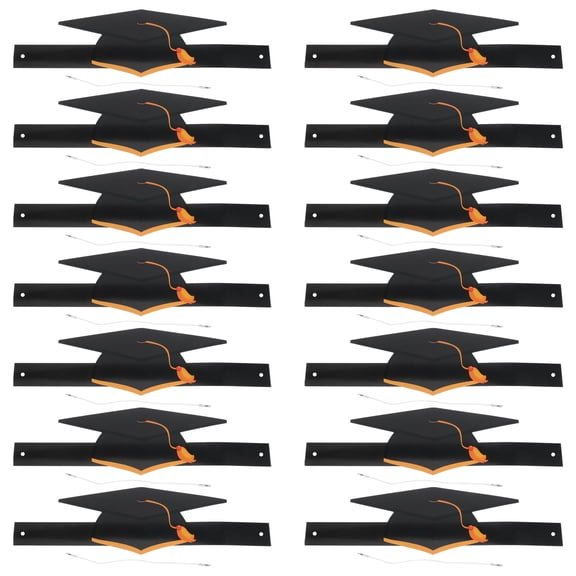 36 Pcs Doctor Paper Hat Grad Hats Graduation for Kids Dice Child Black