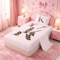 thumbnail image 2 of meiyoeat Brown Leopard Print Monogrammed Twin Sheets,D Cartoon Initial Letter K Bedding For Girl,3 Pieces,1 Fitted Sheet and 1 Pillowcase, 2 of 6
