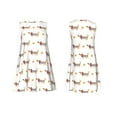 thumbnail image 3 of Bixox Robe Sans Manches à Imprimé Teckel Chiot pour Femmes avec Poches, Robe Décontractée Longueur Genou pour l'Été-TTG, 3 of 7