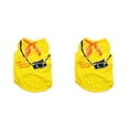 thumbnail image 3 of Methold Ropa para cachorros Suministros para mascotas Camisa para mascotas Chaleco a rayas para perros Disfraces estampados Sudadera para cachorros Amarillo brillante L 2piezas Methold CBP272695, 3 of 5