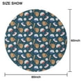 thumbnail image 6 of Baseball Gear Pattern Round Tablecloth 60"x60",Wrinkle Wipeable Table Cloth for Kitchen Dining Room Picnic Patio Party, 6 of 6