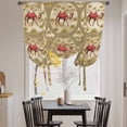 thumbnail image 3 of Desert Camels Balloon Curtains 63 Inch Length for Living Room/Bedroom, Tropical Palm Trees Sand Cords Brown Rod Pocket Privacy Door Curtains Decorative Tie Up Shade for Window 52"x63", 3 of 8